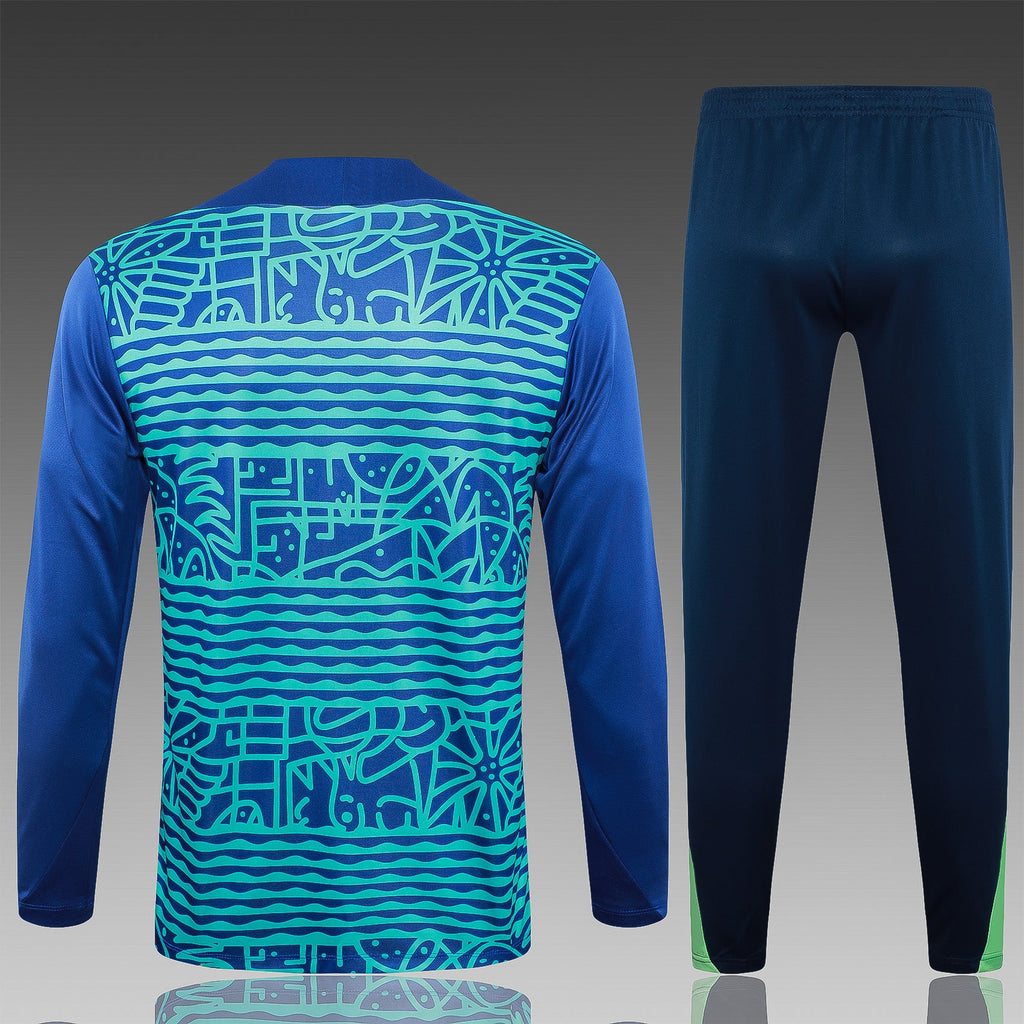 2024-25 Brazilian Royal Blue Inkjet Training Suit