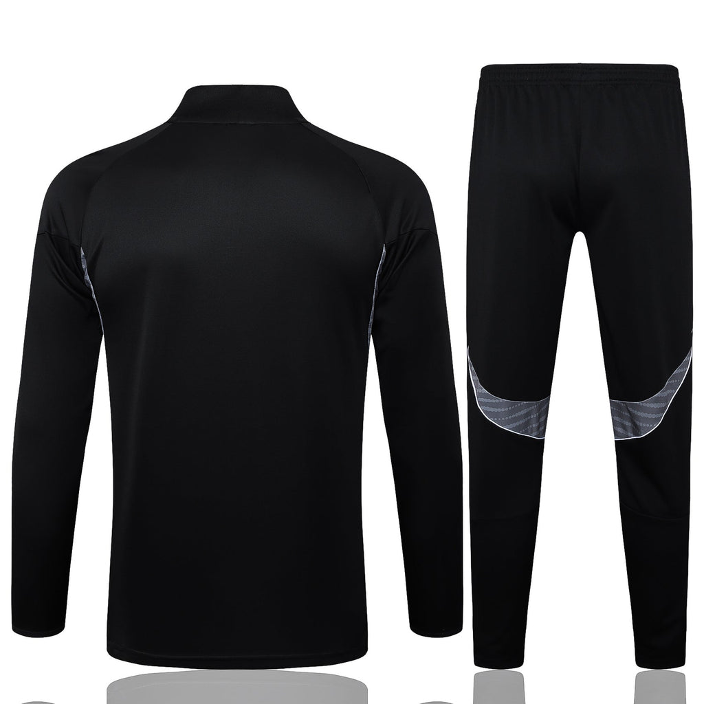 2025-26 Real Madrid Black training suit£¨White text)  Adults Or Children
