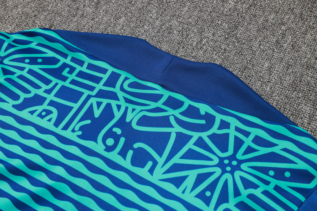 2024-25 Brazilian Royal Blue Inkjet Training Suit