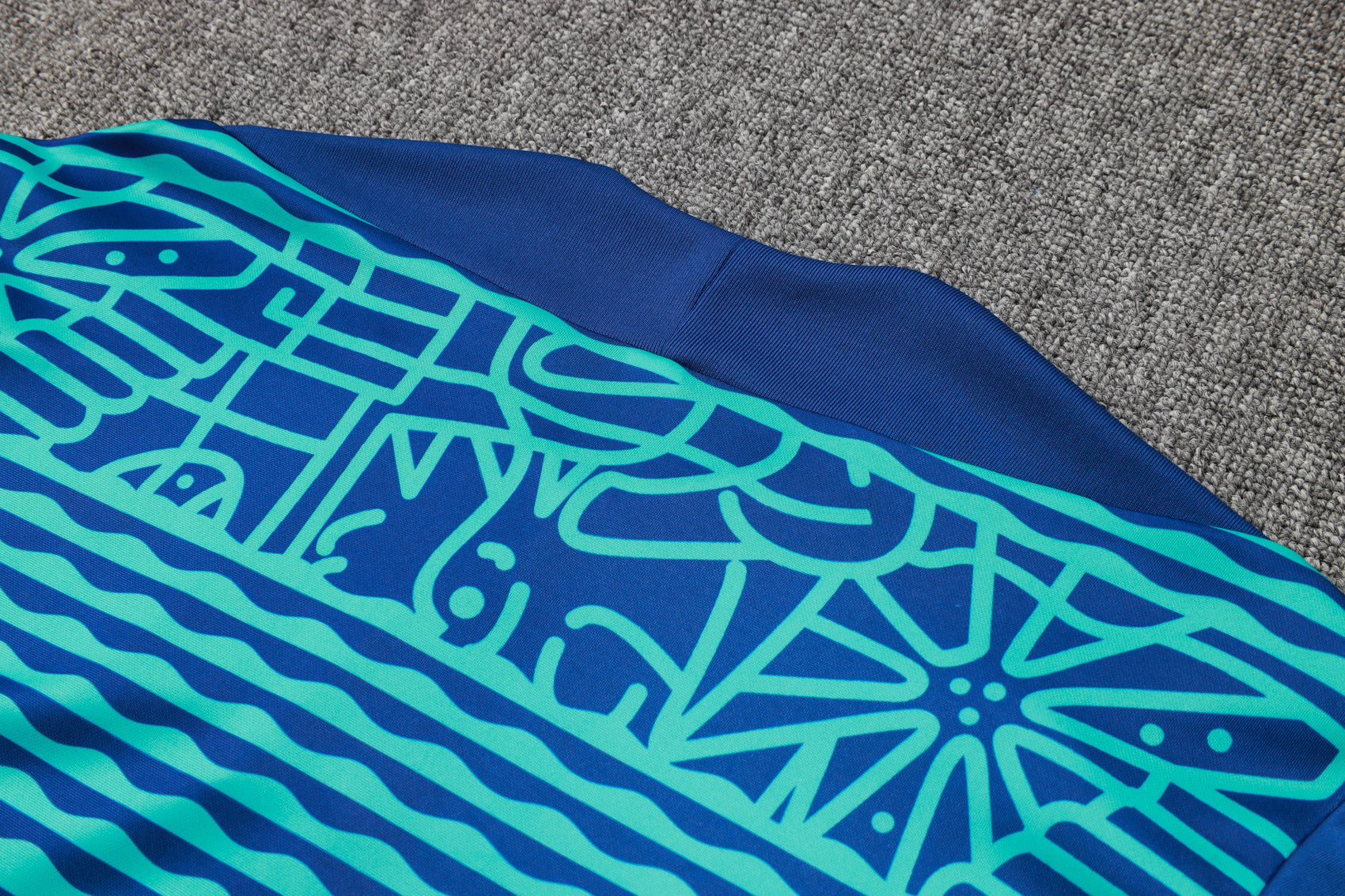 2024-25 Brazilian Royal Blue Inkjet Training Suit