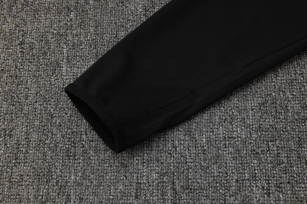 2025-26 Real Madrid Black training suit£¨White text)  Adults Or Children