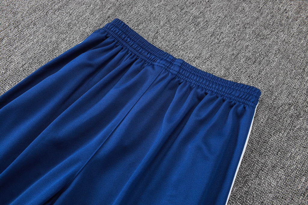 2025-26 Real Madrid Long zipper Royal Blue training suit