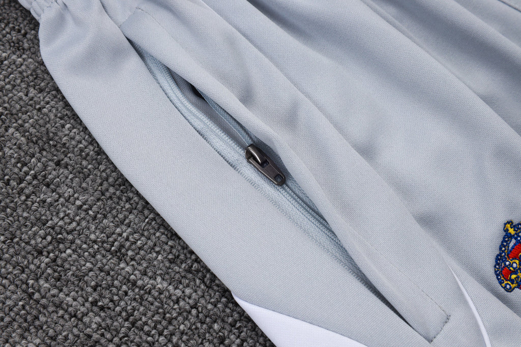 2025-26 Real Madrid off-white gray training suit