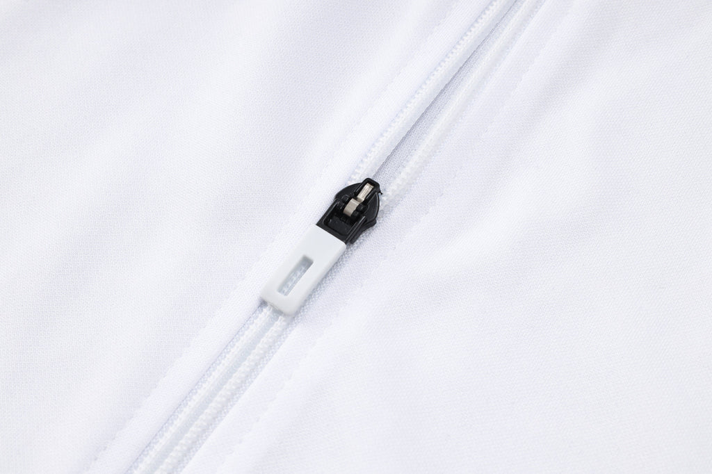 2024-25 Real Madrid White Training Suit Kit Long zipper