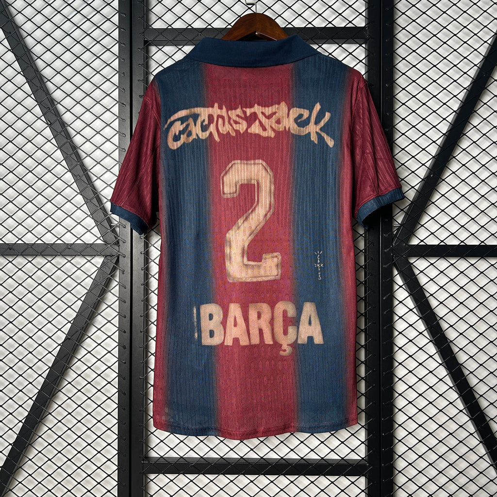 2025-26 Barcelona Camp Nou Customized with Name (2 Cactus Jack)