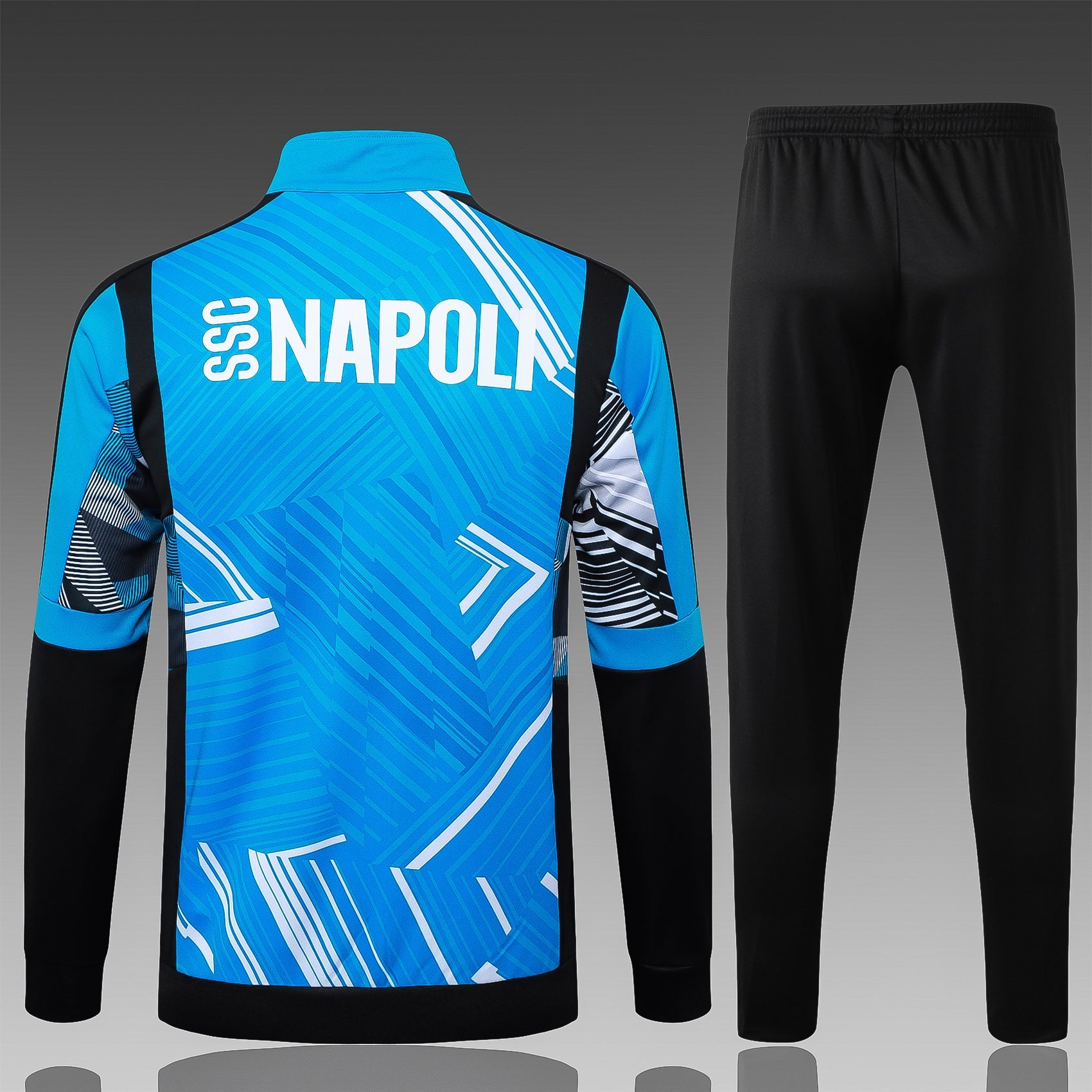 2024-25 Napoli Lake Blue Inkjet Long Pull Training Suit