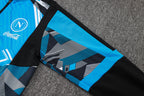 Traje de entrenamiento de tiro largo Napoli Lake Blue Inkjet 2024-25