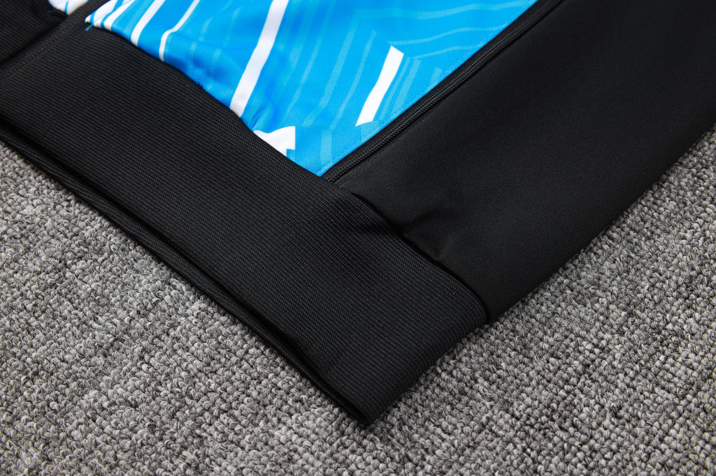 2024-25 Napoli Lake Blue Inkjet Long Pull Training Suit