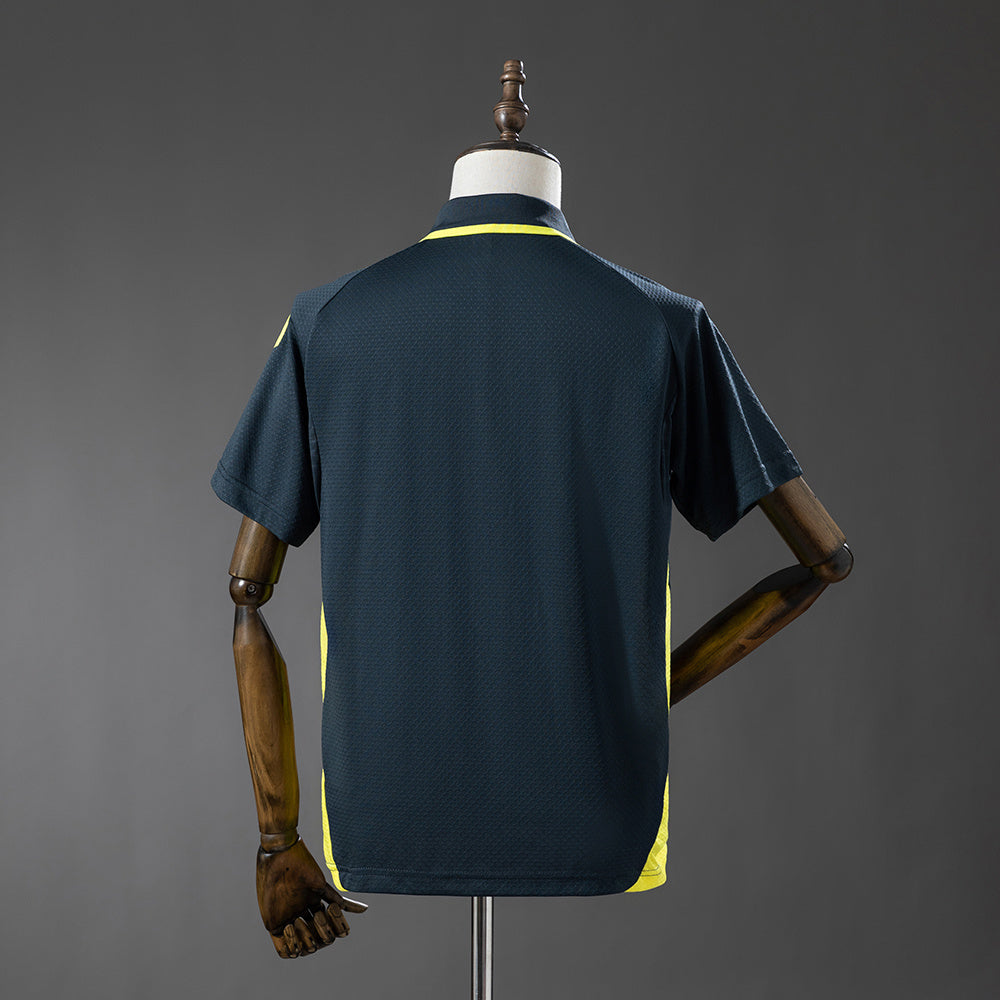 2026-27 Real Madrid Dark Grey Yellow POLO Jersey