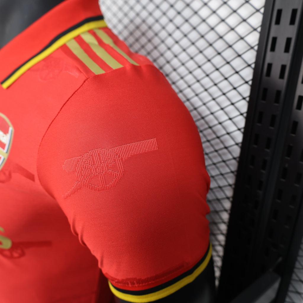 2025-26 Arsenal Special Red Polo Player Size