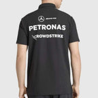 2026 F1 Mercedes Black Collared Shirt Formula One Racing Suit