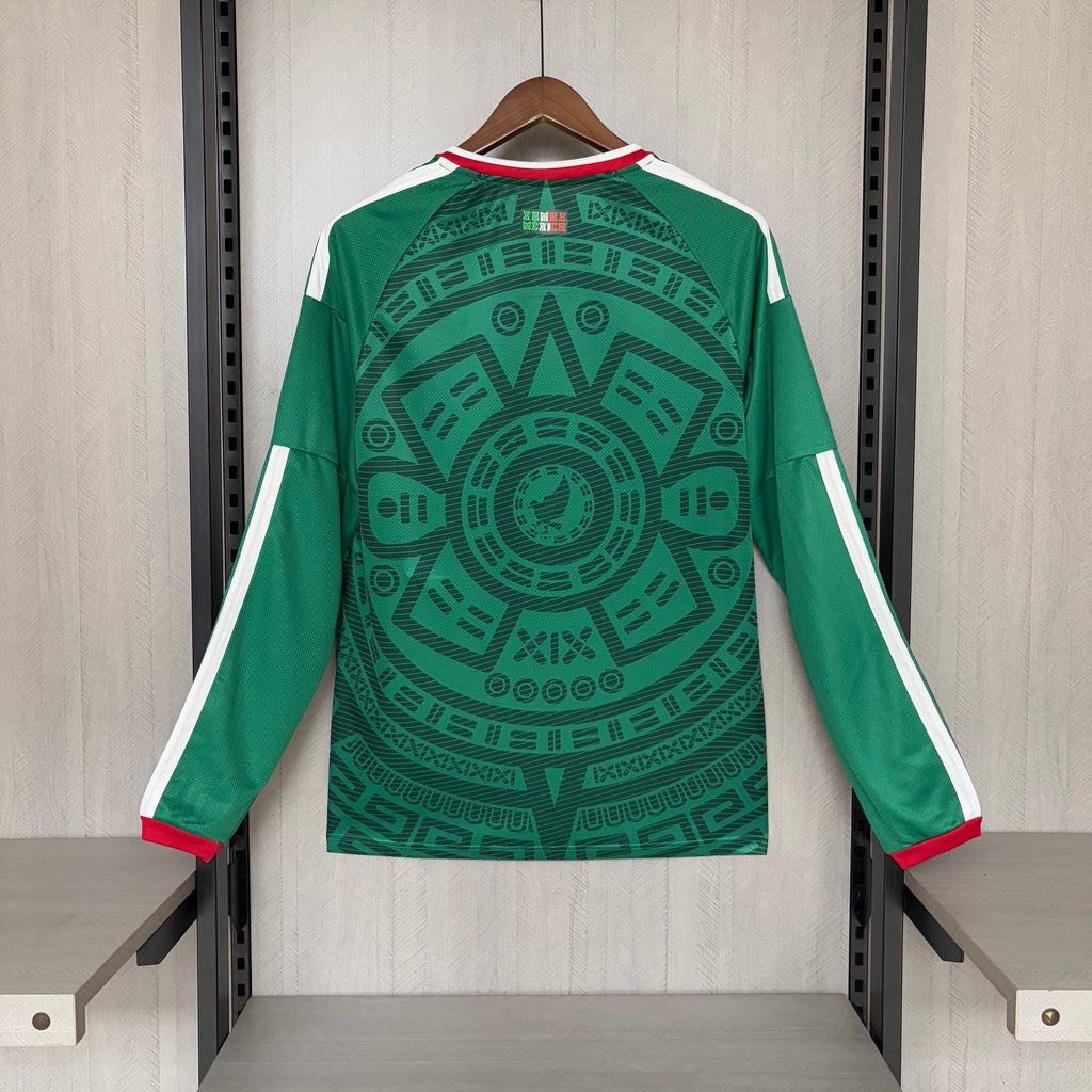Mexiko Heimtrikot 2026/27, Fanversion, Langarm