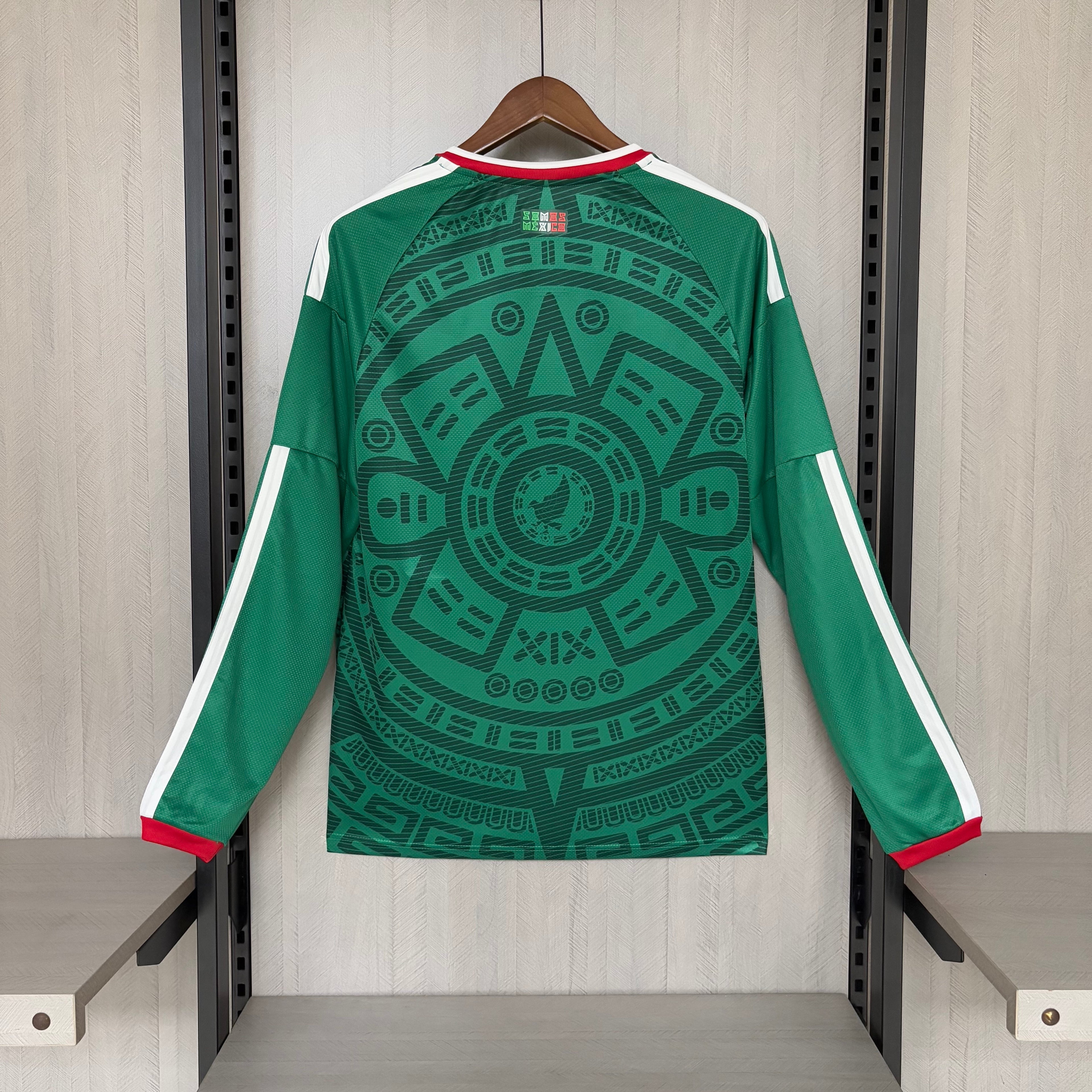 Mexiko Heimtrikot 2026/27, Fanversion, Langarm