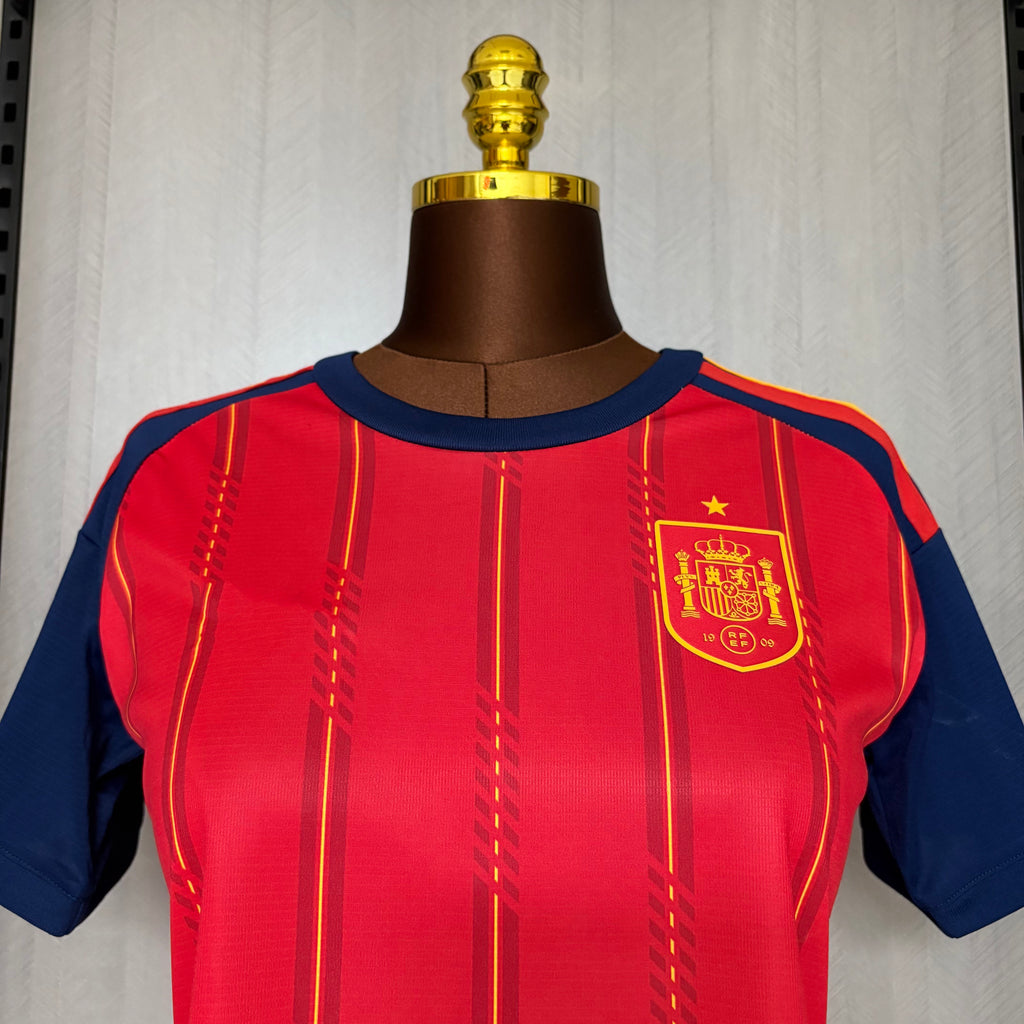 2026-27 Spain Home Women's Crop Top Style Jersey