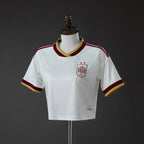 2026-27 Spain Away Women's Crop Top Style Two Stars