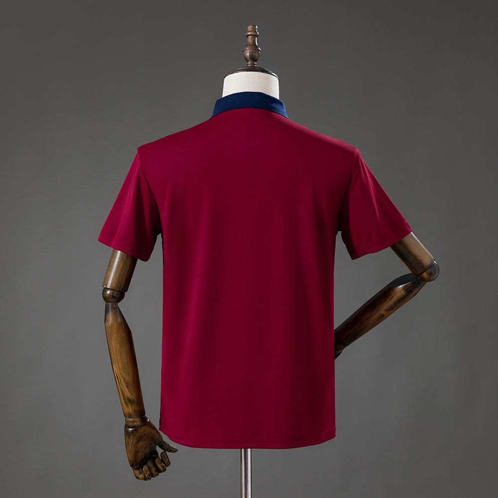 2026-27 Spain Two Stars Lifestyler Red Polo Shirt