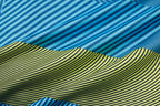 2025-26 Real Madrid Blue-Green-Gray Adult long pull training suit
