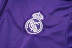 Conjunto de entrenamiento morado de tiro largo para adulto del Real Madrid 2025-26