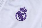 2025-26 Real Madrid Weißer Trainingsanzug für Erwachsene (langer Pullover)