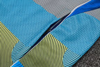 2025-26 Real Madrid Blue-Green-Gray Adult long pull training suit