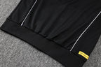 2025-26 Real Madrid Schwarz-Gelber Trainingsanzug für Erwachsene (langer Pullover)