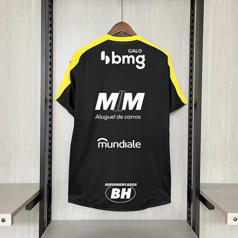 2025-26 Atletico Mineiro Training Black + All Sponsors Fan Version