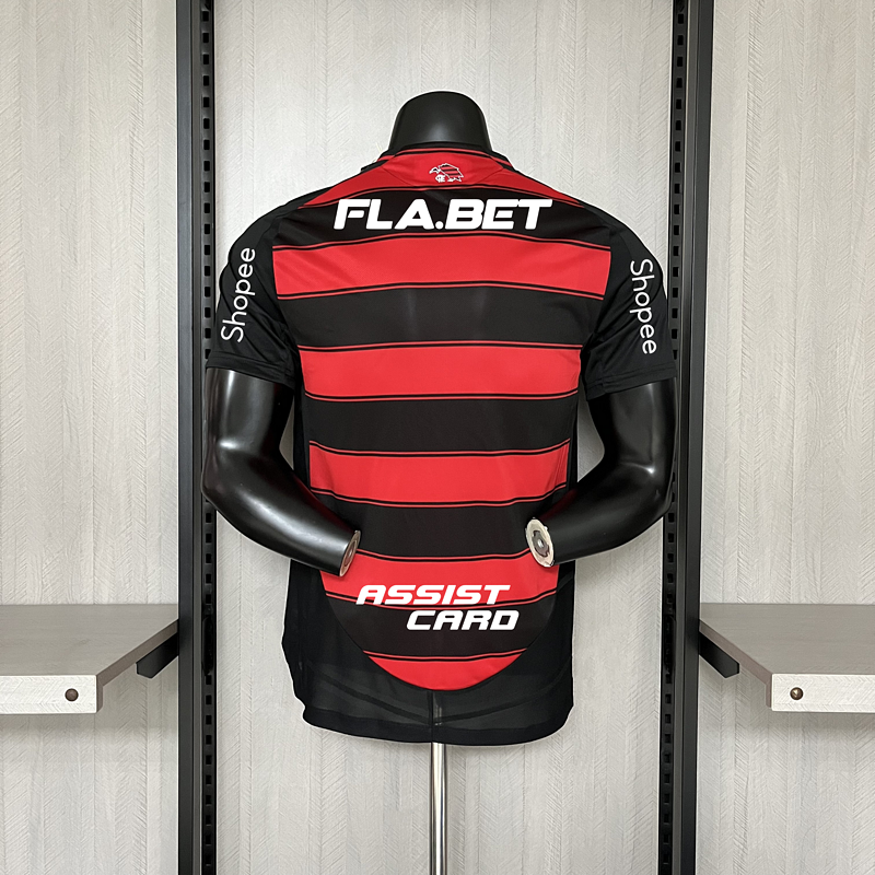 2025-26 Flamengo Home Player Version+All Sponsors