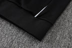 2025-26 Real Madrid Schwarz-Gelber Trainingsanzug für Erwachsene (langer Pullover)