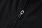 2025-26 Real Madrid Schwarz-Gelber Trainingsanzug für Erwachsene (langer Pullover)