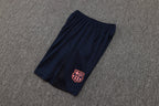 2025-26 Barcelona Short-sleeved shorts training suit