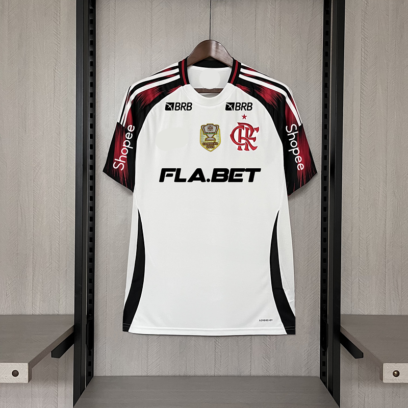 2025-26 Flamengo Away +All Sponsors Fan Version