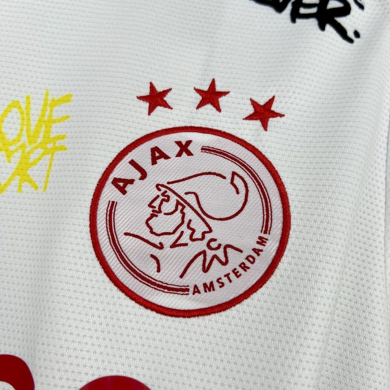2025-26 Ajax Amsterdam Bob Marley 40th White Fan Version