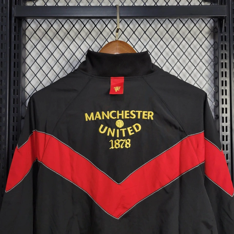 2025-26 Manchester United Black-Red 1878 Windbreaker