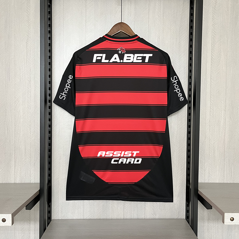 2025-26 Flamengo Home +All Sponsors Fan Version