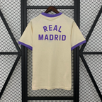 Real Madrid Baumwoll-T-Shirt 2025/26, cremeweiß, Fanversion