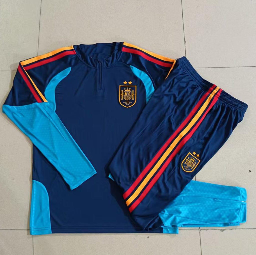 2026-27 Spain Two Stats Blue Training Suit
