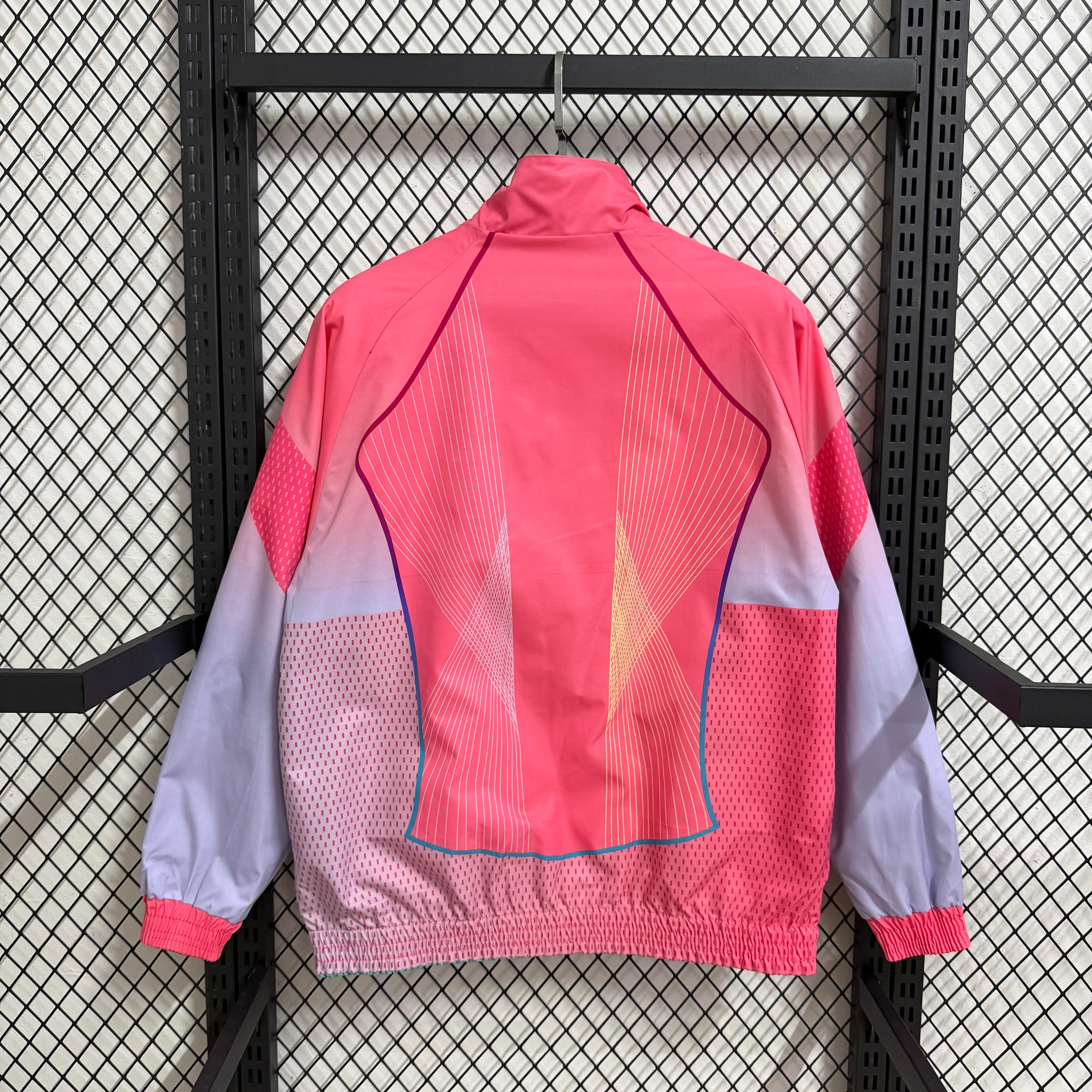 2025-26 Barcelona pink-blue reversible trench coat