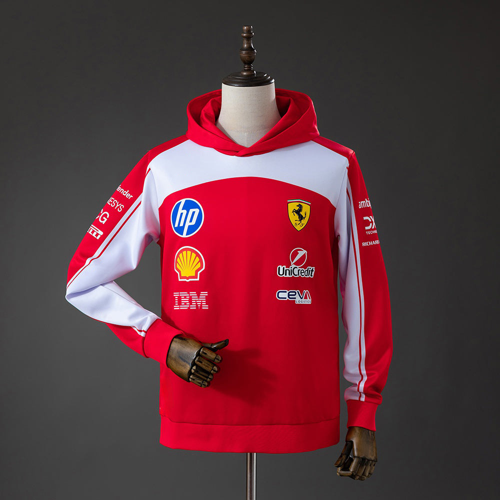 2026 Formula One Racing Suit Scuderia Ferrari Red Hoodie