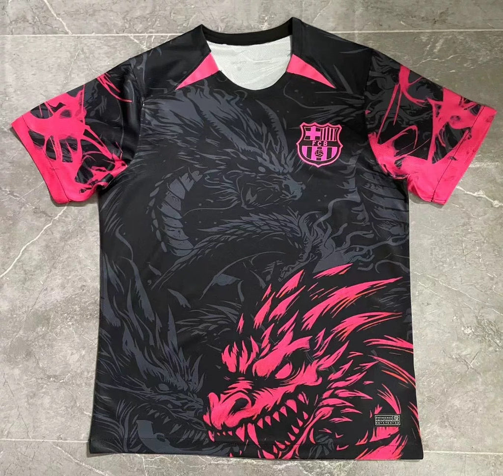 2025-26 Barcelona Special Black Pink Dragon