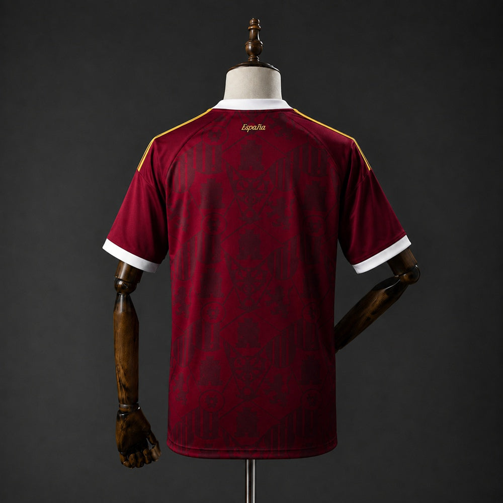 2026-27 Spain Two Stars Burgundy Special Fan Version