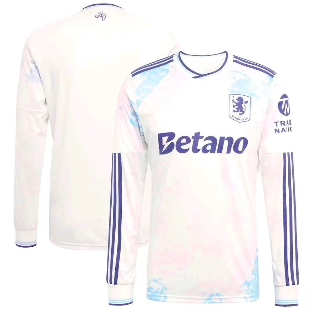 2025-26 Aston Villa Tercera Equipación Aficionado Manga Larga