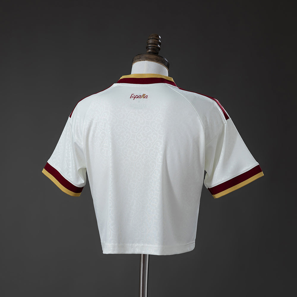2026-27 Spain Away Women's Crop Top Style Two Stars