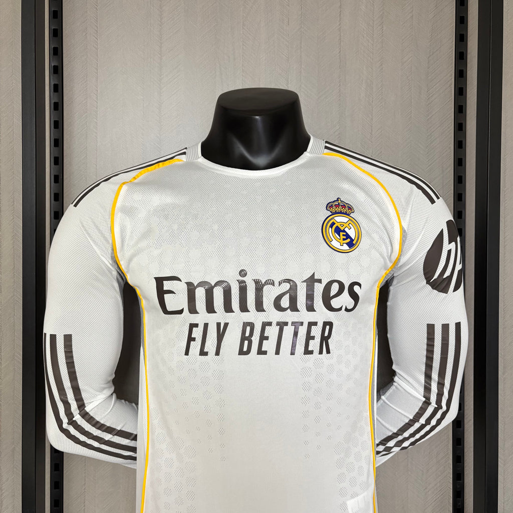 Camiseta de jugador visitante del Real Madrid 2025-26 de manga larga