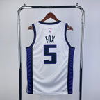 NBA 2024-25 Kings Heimtrikot weiß Nr. 5 FOX