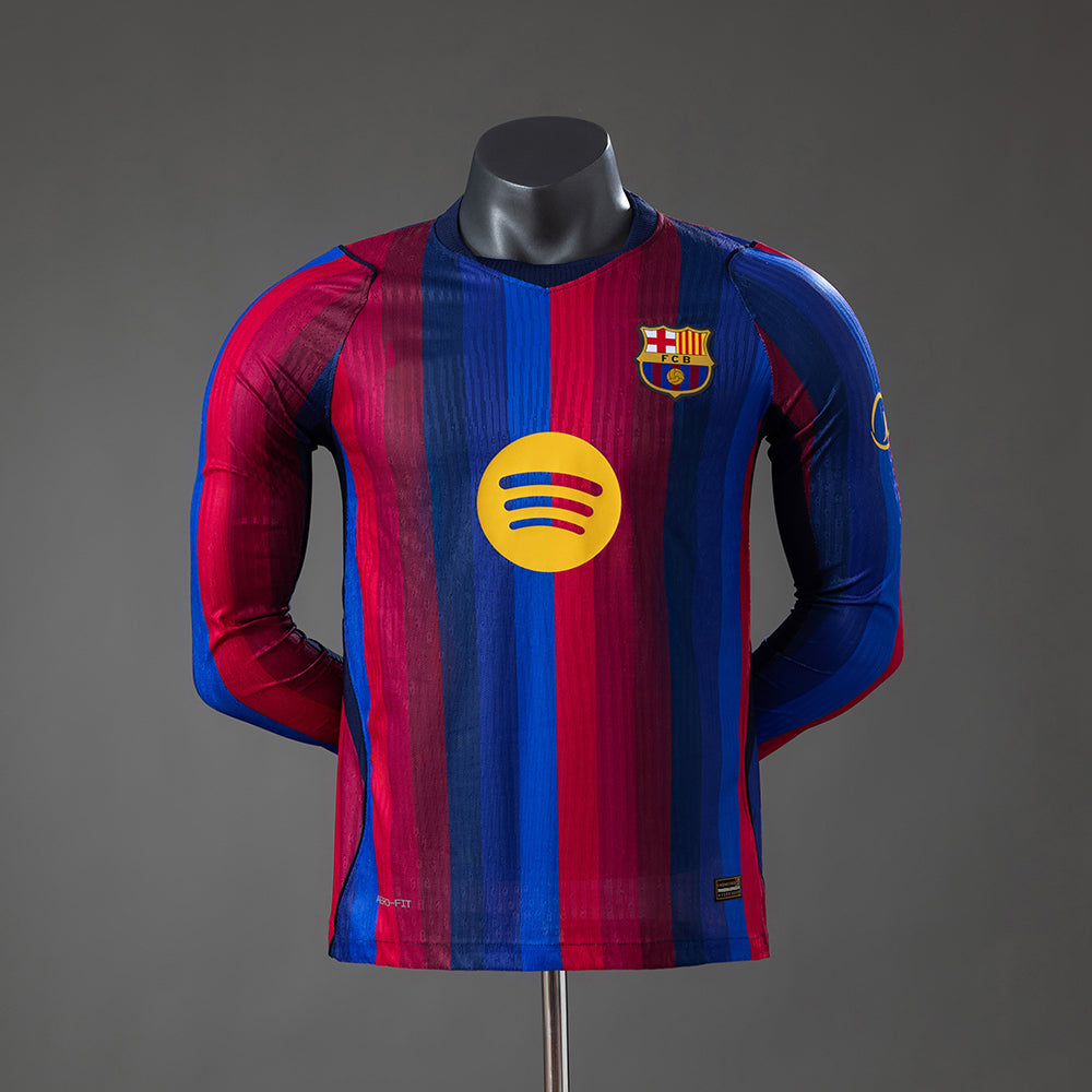 2026-27 Barcelona Home Player Version Long Sleeves