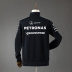 2026 F1 Mercedes-AMG Petronas Black Half-Zip Jacket