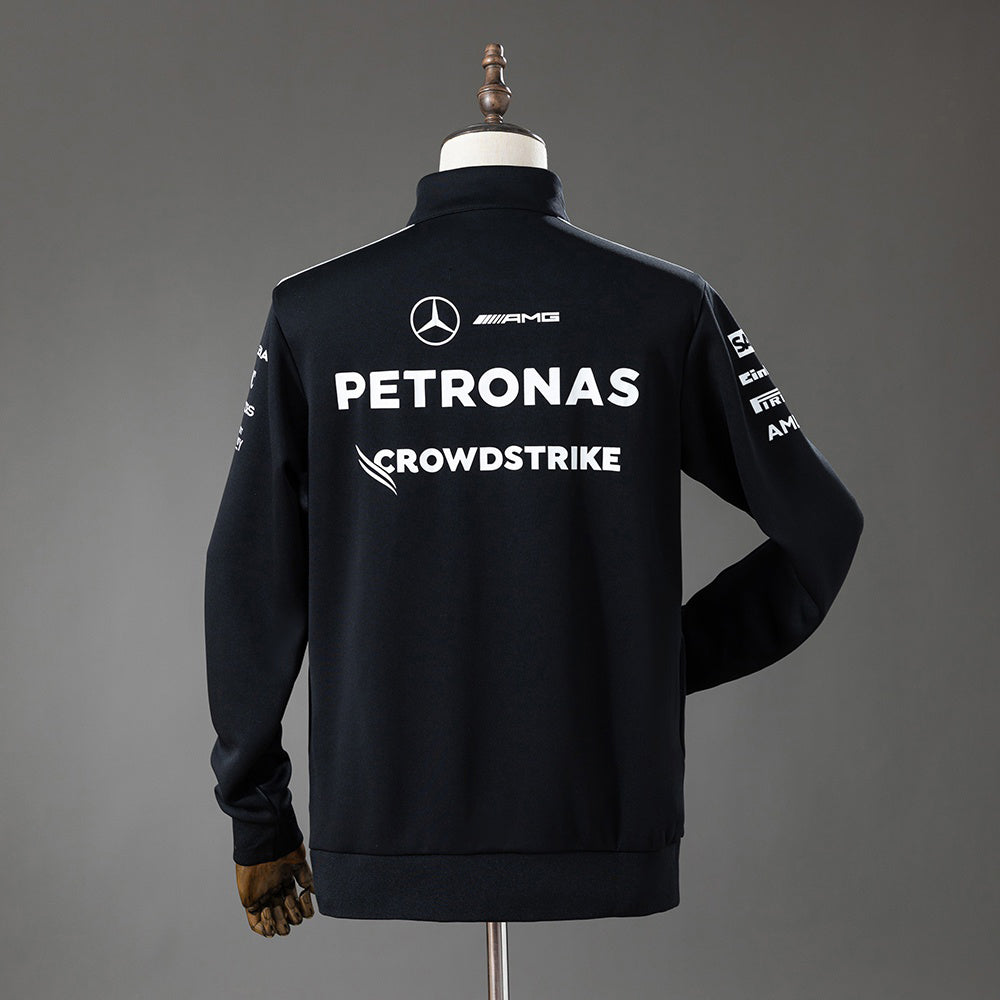 2026 F1 Mercedes-AMG Petronas Black Half-Zip Jacket