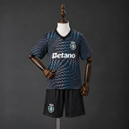 2026-27 Sporting Lisbon Black Goalkeeper Kids Kit