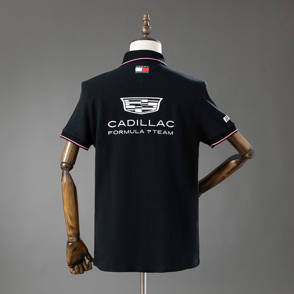 2026 Tommy Hilfiger x Cadillac Replica Black Polo Formula One Racing Suit