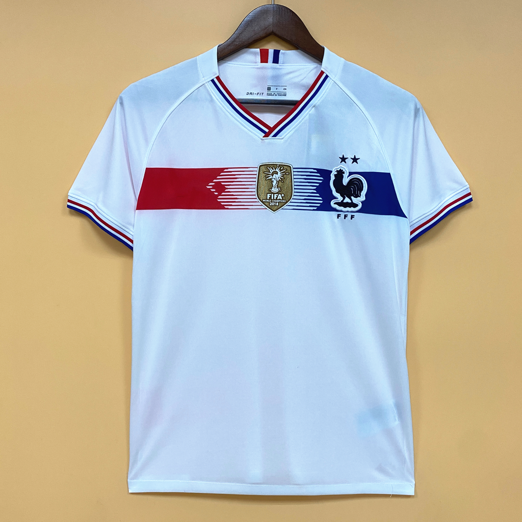 2018 France Training Wear White Retro